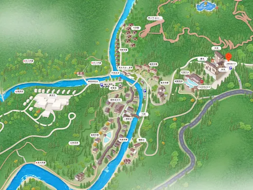 贵南结合景区手绘地图智慧导览和720全景技术，可以让景区更加“动”起来，为游客提供更加身临其境的导览体验。